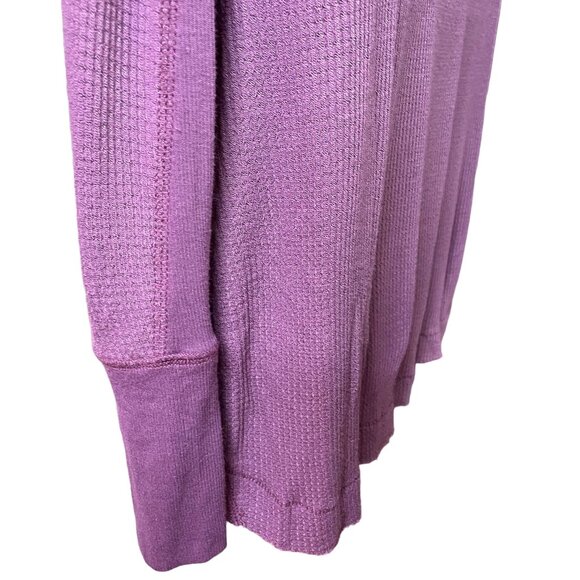 We The Free Thermal Fashion Shirt Oversize Fit Purple Top Size XS u - Picture 5 of 10